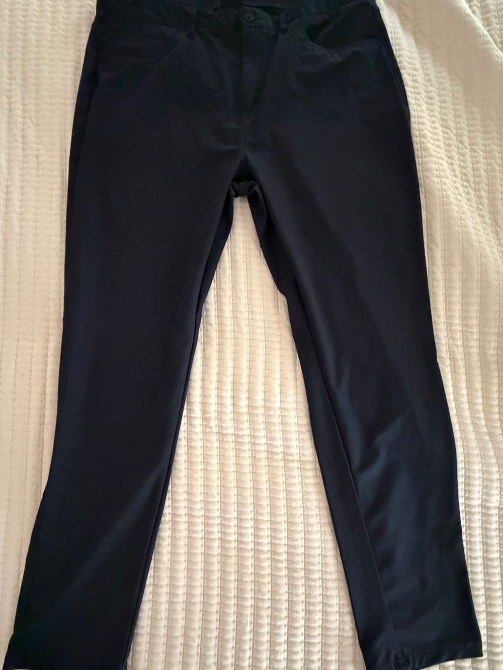 Eddie Bauer Travex Performance Pants Mens 36x32 Black Stretch Active Chino